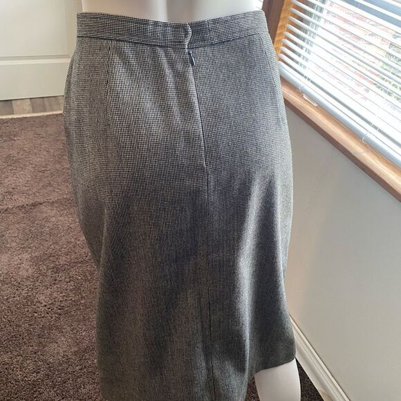 Evan Picone Vintage Black/White Tweed Wool Blend skirt, size 16 - Picture 3 of 5